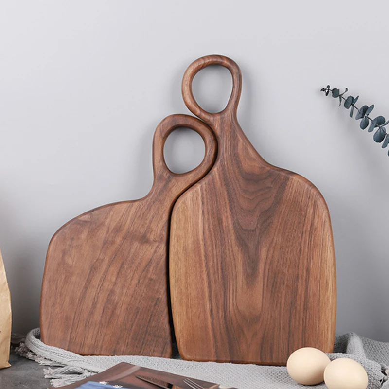 

Walnut Wood Cutting Board for Kitchen, Cheese Board, Charcuterie Platter, Ideal for Serving or Chopping Fruit Vegetables Meat