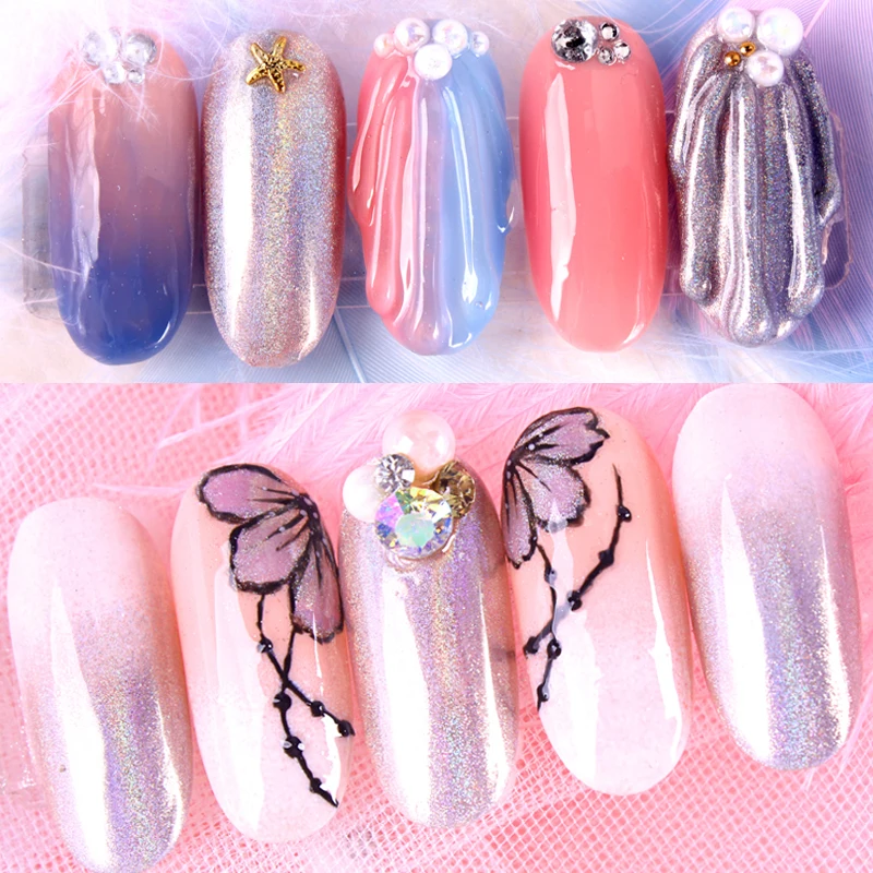 Голографическая пудра пигменты хамелеоны пылезащитное покрытие с блестками 1 г