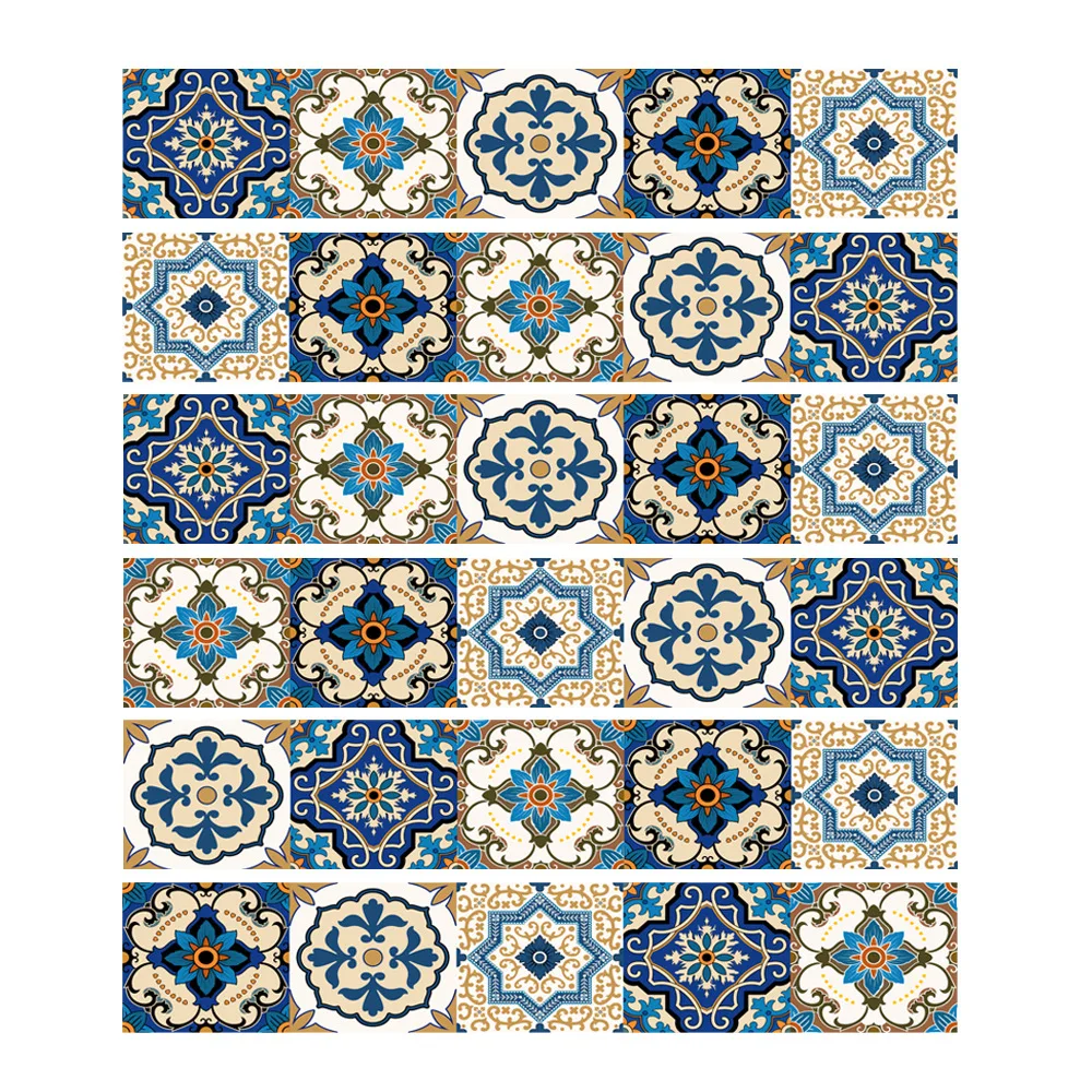 6 шт./лот плитка с марокканским узором стикер спальни творческие 3D лестницы | Дом и