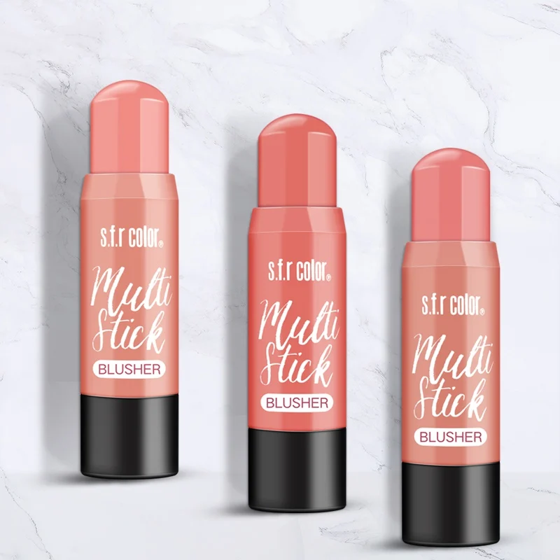 Натуральные щеки румяна стик Блестящий бронзер крем Щеки Румяна Косметика