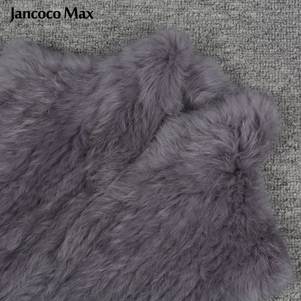 Новинка стильный женский меховой жилет из натурального кроличьего меха Модный