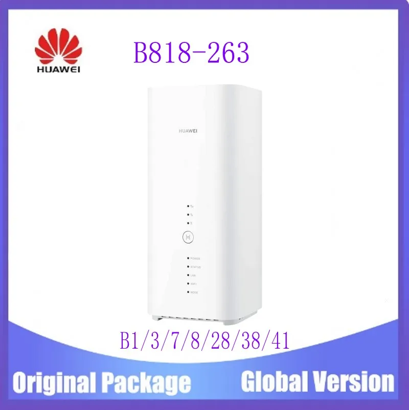 

Unlocked Huawei 4G Router 3 Prime B818-263 LTE CAT19 Up to 1.6Gbps Huawei LTE CPE WiFi Router With Sim Card Slot WiFi 2.4G 5G
