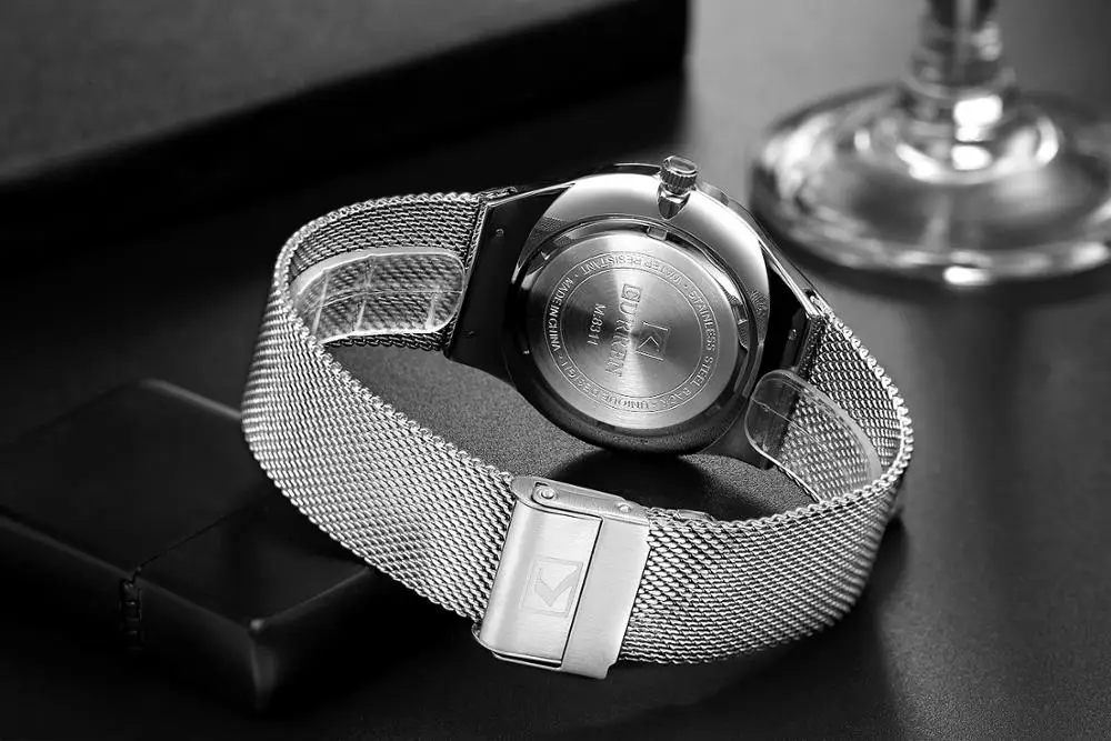 

CURREN Men's Silver Stainless Bracelet Quartz Watch Fashion Business Waterproof Hardlex Sport Wrist Watch Erkek Kol Saati Clock