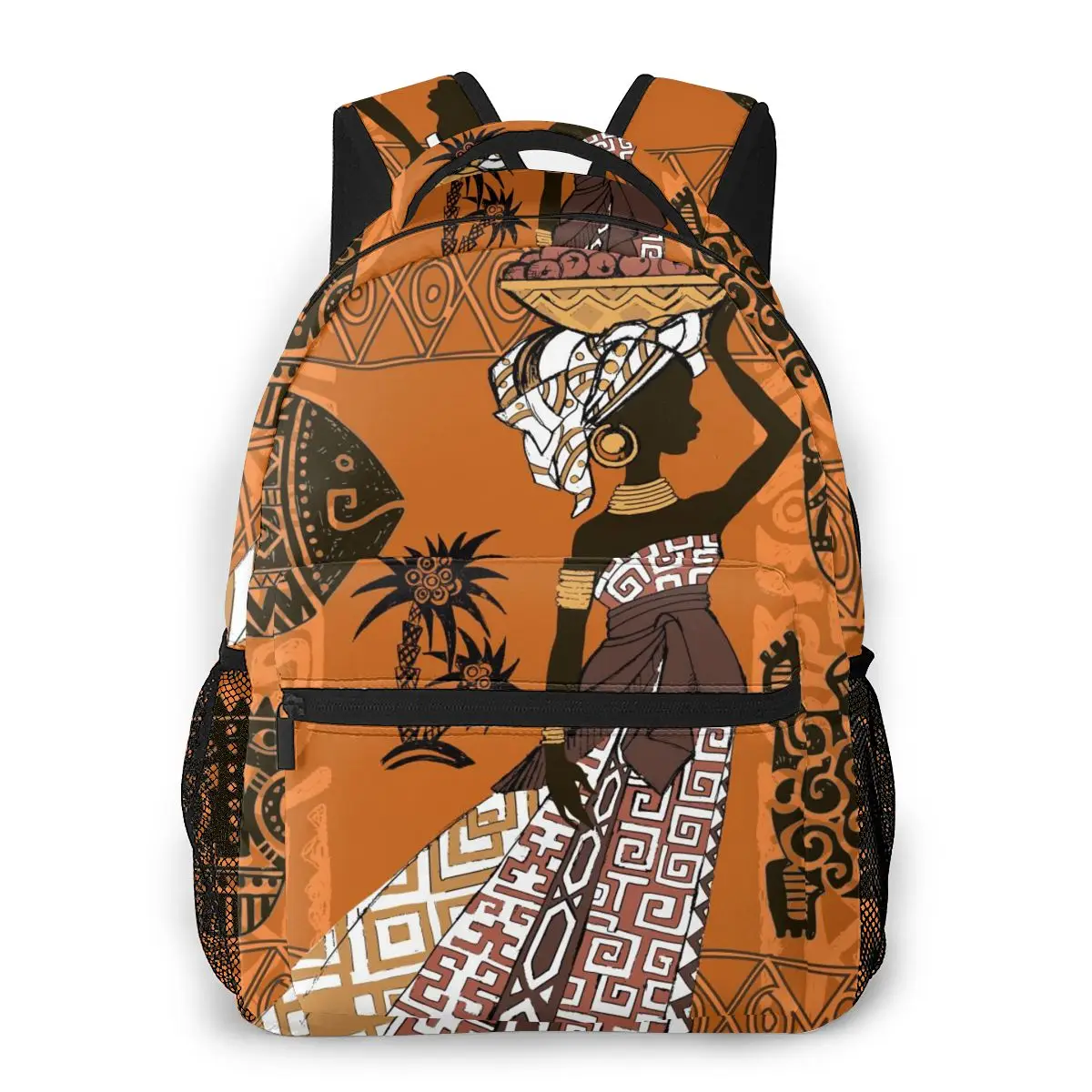 

Women Backpack with Multiple Using Women Backpacks African Woman And Masks Female School Bag Girls Travel Bag