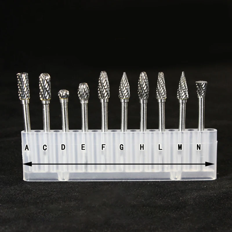 Promotion! Double Thread Tungsten Steel Drill Bit Rotary Burr Grinding m Handle Electric Grinder Accessories Head | Инструменты