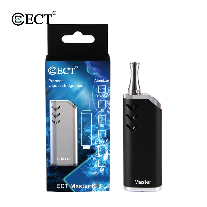Электронная сигарета Vape Pen ECT Master 650 мАч набор испарителей с аккумулятором Preheat VV 0 5