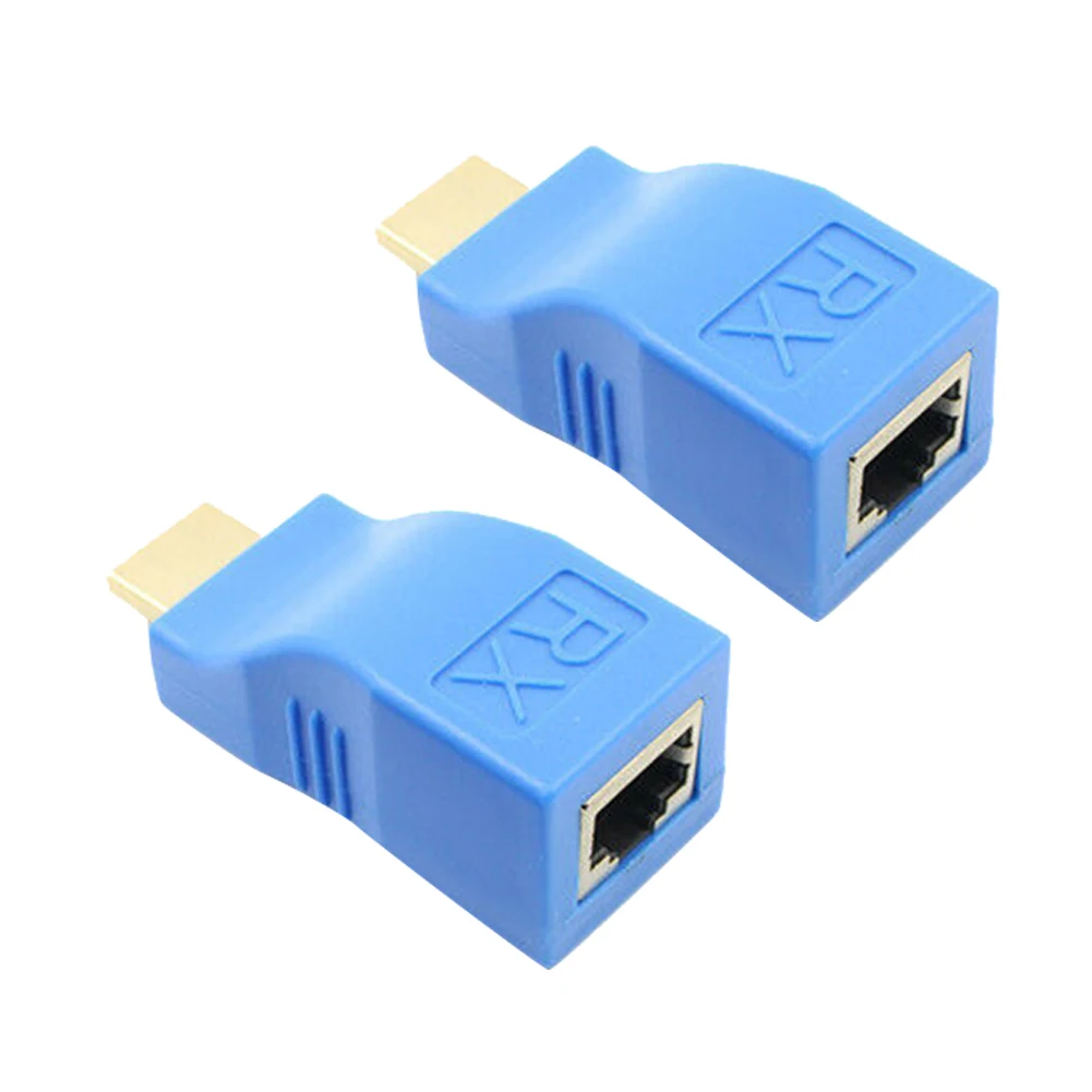 Адаптер 2 шт. мини усилитель сигнала дисплея 1080P сетевой адаптер Ethernet