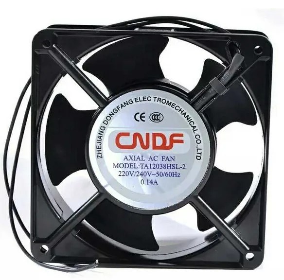 Вентилятор охлаждения сервера CNDF TA12038HSL 2 AC 220V 0.14A 120x120x38 мм провода|Кулеры и