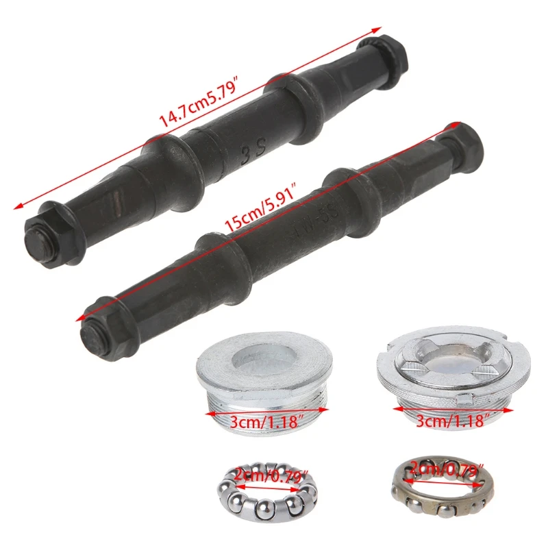 Велосипедный вал Axie нижний кронштейн фиксированный велосипедный Кривошип