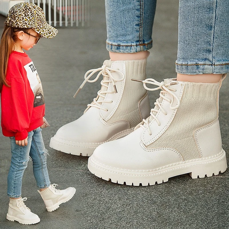 

Boy and Girl Boots Black Short Boots Martins White Boots Middle Child Medium Boots Girls Boots Boy Boots Martin Boots Unisex