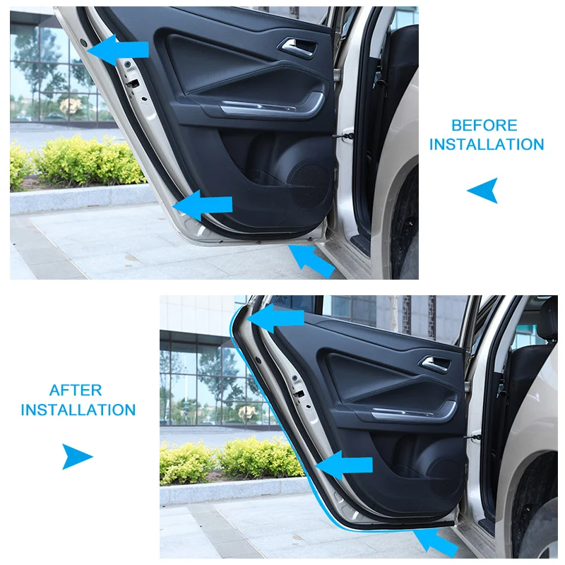 Резиновая уплотнительная лента для дверей автомобиля 1 шт. задняя и правая двери