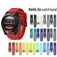 anbest 22mm 26mm width watchband for fenix 5 strap silicone bands xxl size quick release band for fenix 5x 3 3hr watches