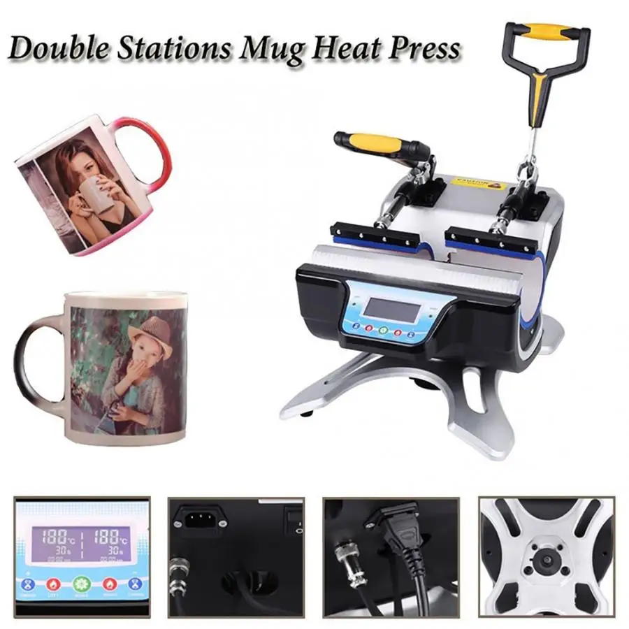 Автоматический термопресс с двумя станциями машина для сублимационной печати