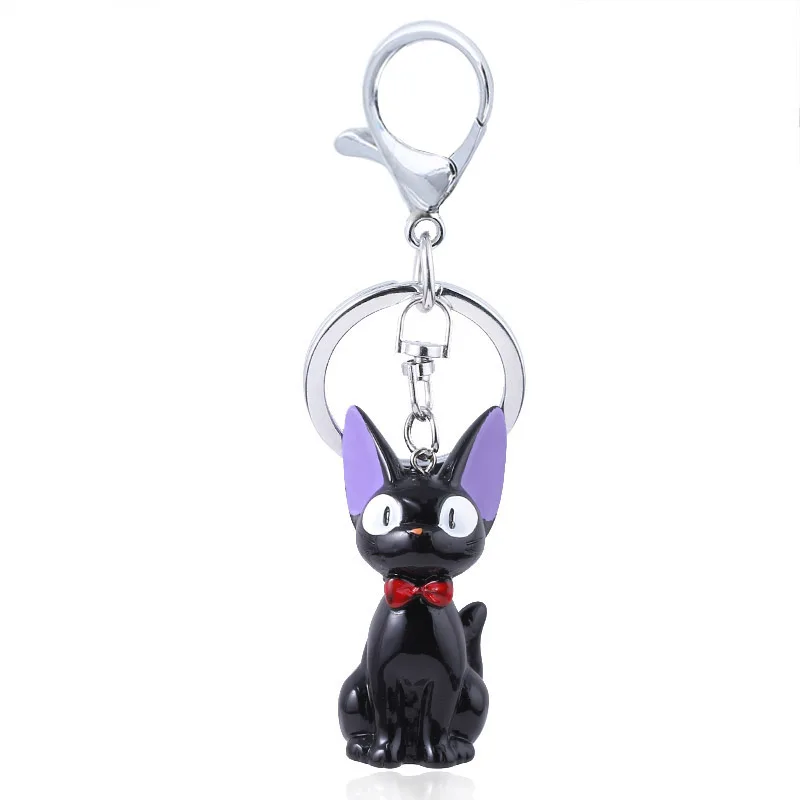 SG Кики службы ДОСТАВКИ JiJi ожерелье милый черный кот кулон для женщин девушка косплей ювелирные изделия подарок - Окраска металла: Чистый золотой цвет