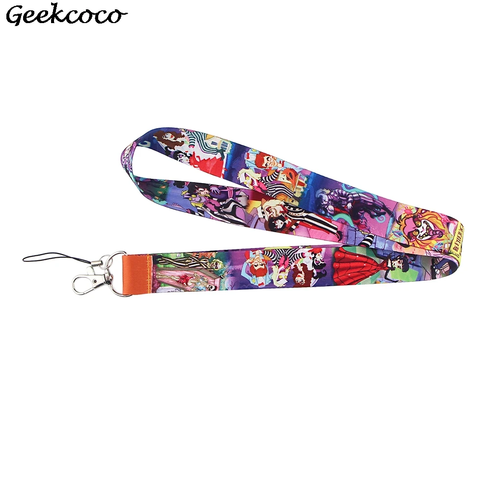 

J1674 Fashion Cartoon Horror Neckneck Lanyard Key ID Card Gym Mobile Phone Strap Multifunction Mobile Phone Decoration
