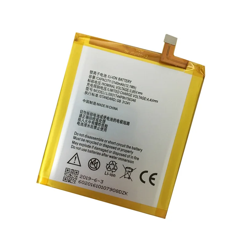 Replacement LI3931T44P8H756346 Built-in Smart Phone Battery for ZTE AXON 7 3.85V 3140mAh 5.5inch A2017 Batteries with Tools | Мобильные