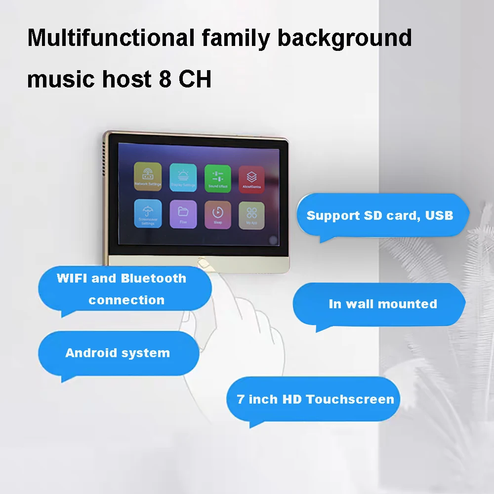 Настенный усилитель с поддержкой Wi-Fi и Bluetooth для домашнего кинотеатра |