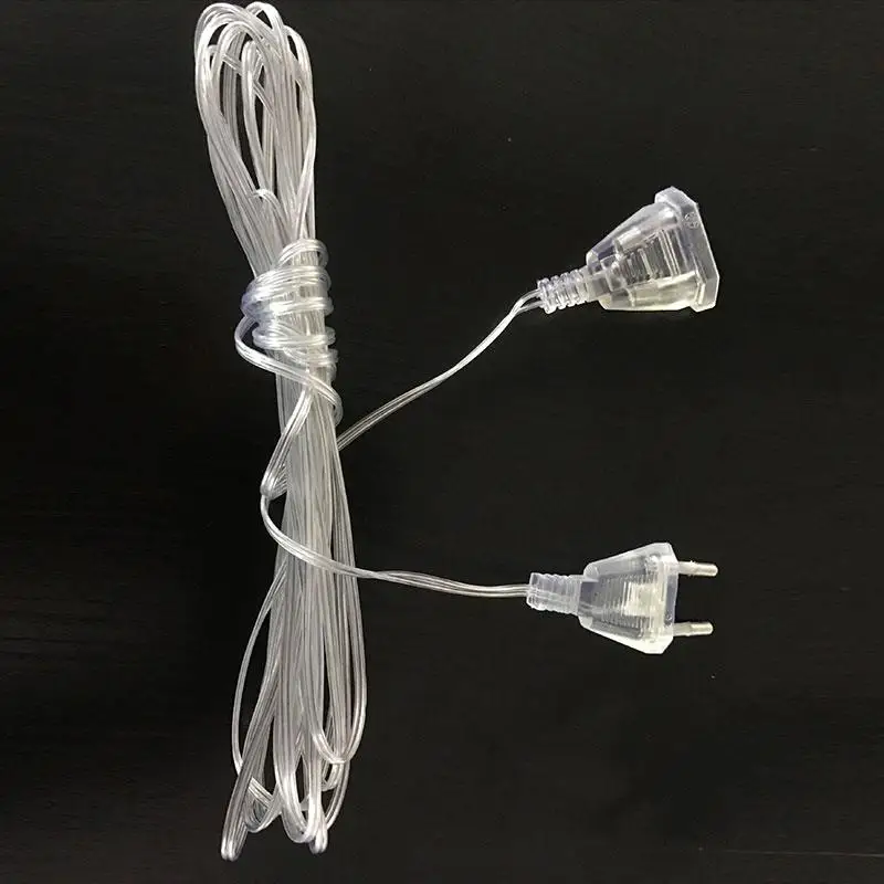 

Wire 3.0M 3.0M Cord for Extension Cable LED LED String Light Lighting Accessories Holiday Transparent Indoor Plastic Wedding