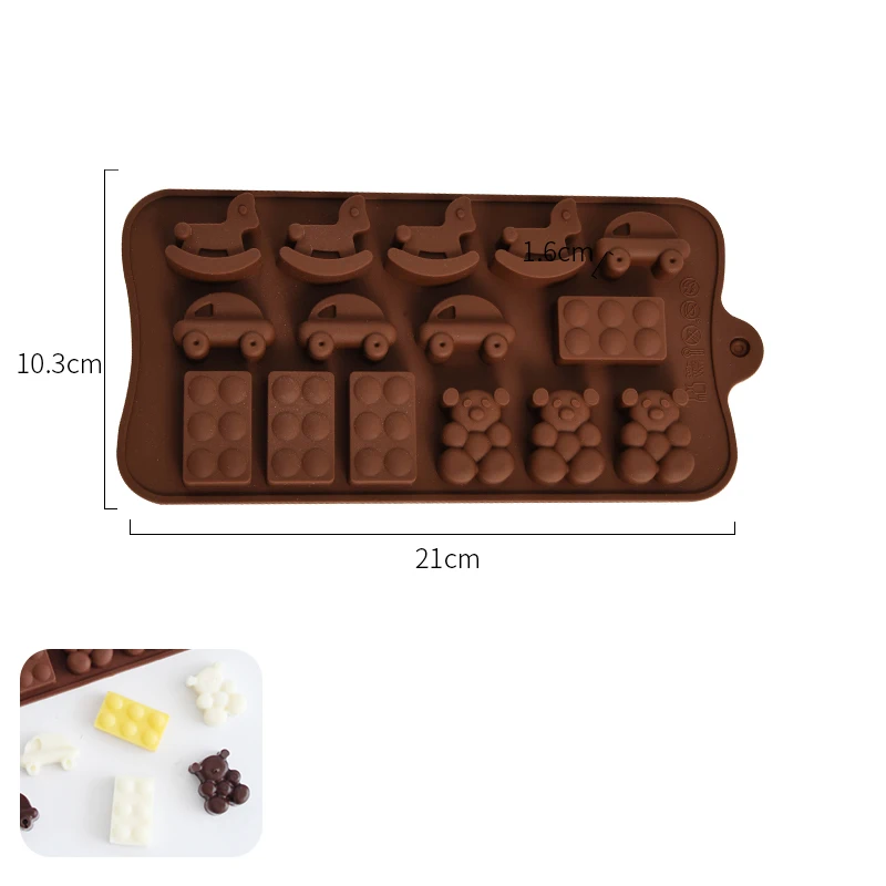 Silicone Chocolate Molds Tulip Animals Rabbit Egg Candy Mold Ice Cube Tray Love Rose Fondant Mould Cake Decorating Tools | Дом и сад