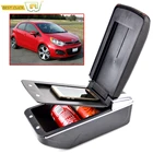 Подлокотник для Киа Рио 3 Rio3 K2 2012-2017, Большой подлокотник, центральная консоль, кожаный ящик для хранения, лоток для перчаток 2013 2014 2015