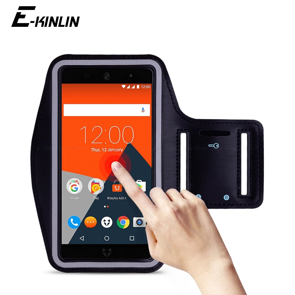 Водонепроницаемый Спорт бег тренажерный зал повязка на руку для Wileyfox Swift 2 X Plus Pro