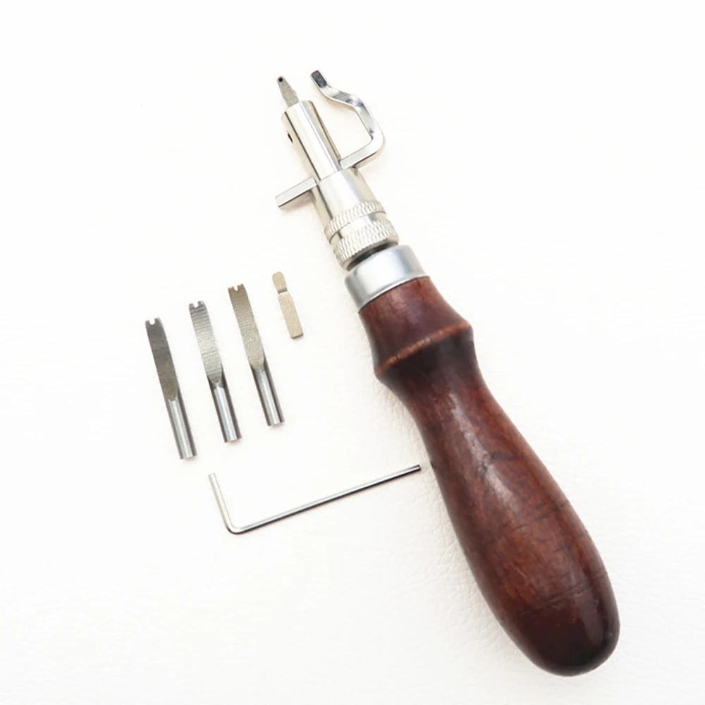 

7 In 1 Pro Leather Craft Adjustable Stitching And Groover Crease Leather Tool DIY Practical Hand Tools Set