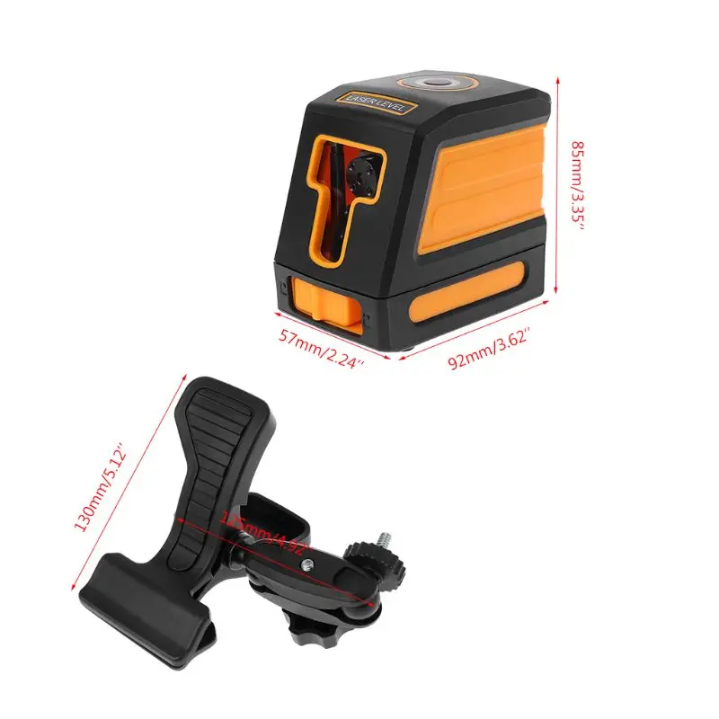

2 Lines Level Self-leveling Red Cross Lines IP54 with Bracket Clip