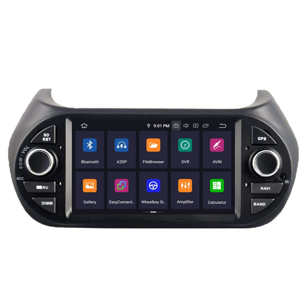 Автомобильный мультимедийный плеер RoverOne для Fiat Fiorino Qubo Citroen Nemo Peugeot Bipper Android 10 0