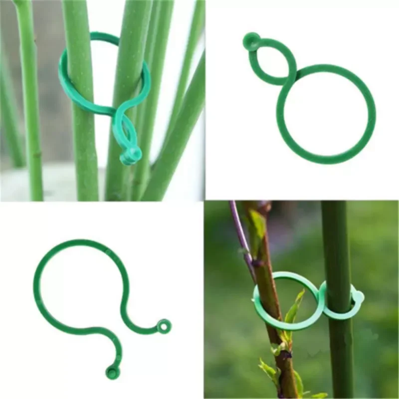

50/100 Pcs Plant Clips Garter Plants Tomato Clip Reusable Garden Plant Support Rill Greenhouse Plant Seeding Vines Clamp