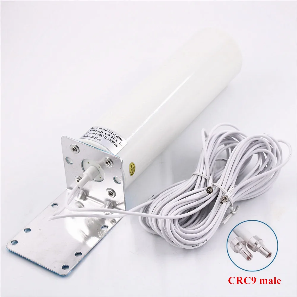 WiFi antenna CRC9 4G LTE antena SMA 12dBi Omni antenne 3G TS9 male 5m dual cable 2.4GHz for Huawei B315 E8372 E3372 ZTE routers