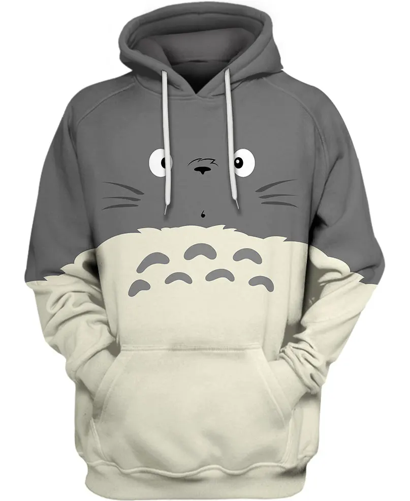 

Beautiful Totoro Surprise Face 3D Print Hoodie Man Women Zipper Pullover Sweatshirt Casual Unisex Jacket Style-B-4474