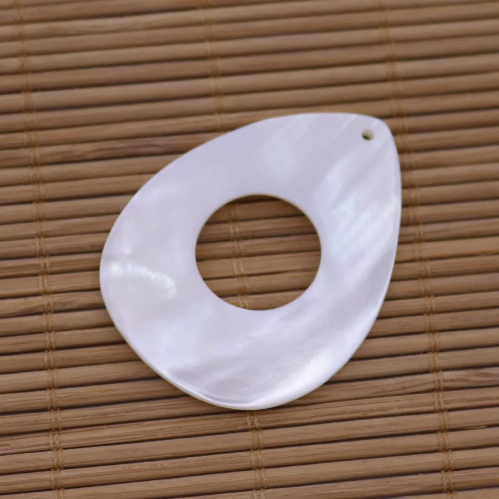 Натуральный Белый перламутровый корпус для изготовления кулонов 1 шт. цветы луна