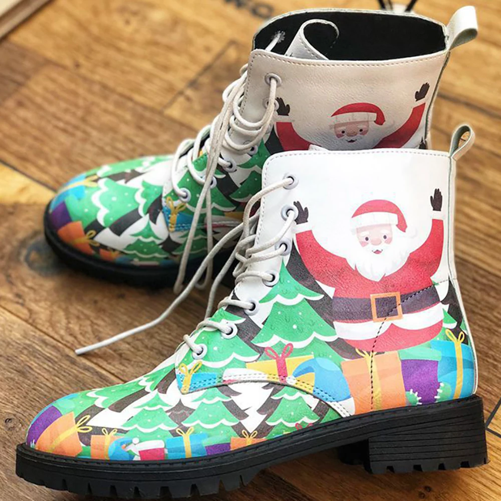 

Женские ботинки мартинсы из искусственной кожи, на высоком каблуке, размеры 36-43