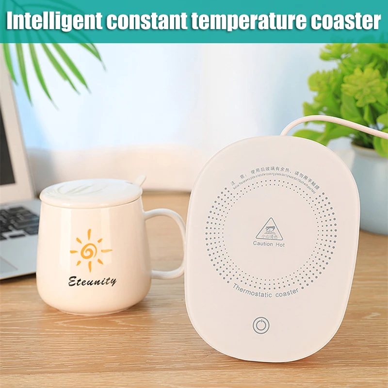 

55 Degree Constant Temperature Cup Mat 16W USB Heating Cup Wad for Drink Insulation Coffee Tea Hot Cocoa F2