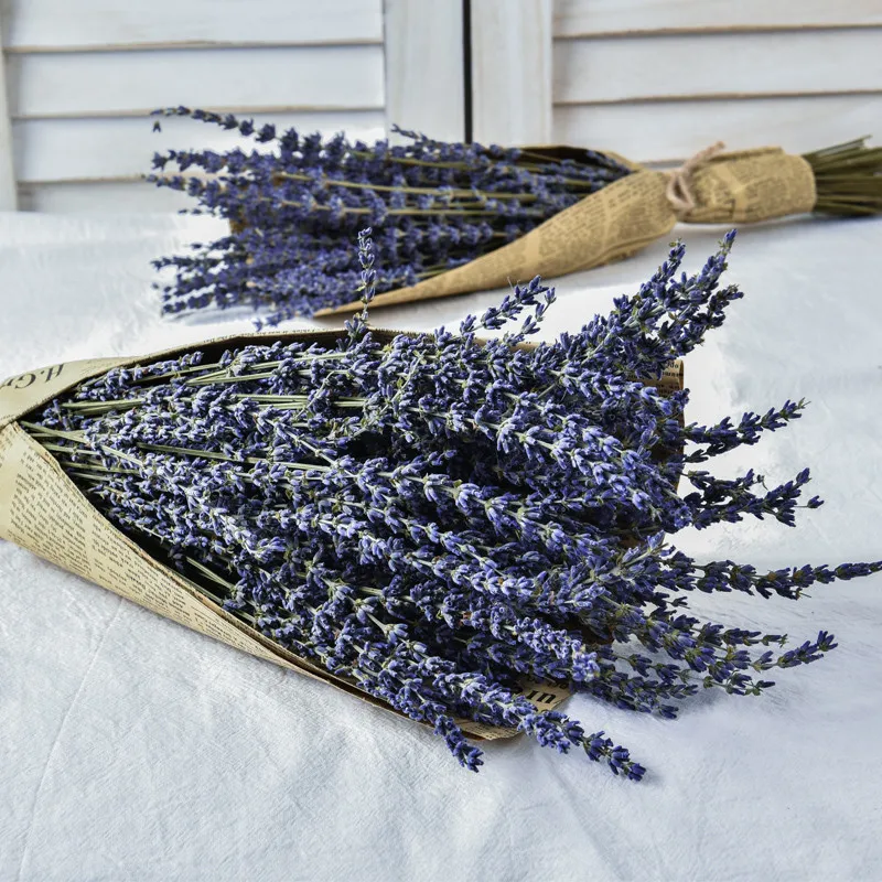 

150g Natural Lavender Flower Dried Flowers Romantic Immortal Dry Flower bouquet Wedding Party Home Decoration