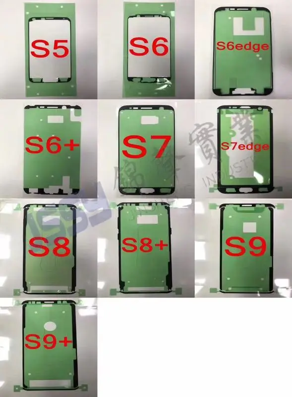 Оригинальный клей для Samsung S3 i9300 S4 i9500 S5 G920 S6 S7 Edge S8 Plus 10 шт. наклейка на рамку