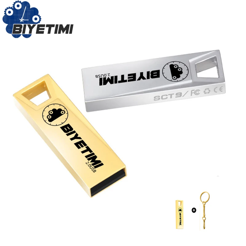 Металлический флеш накопитель lightning Biyetimi USB память флешка 4 ГБ 8 16 32 64 для ПК|flash drive