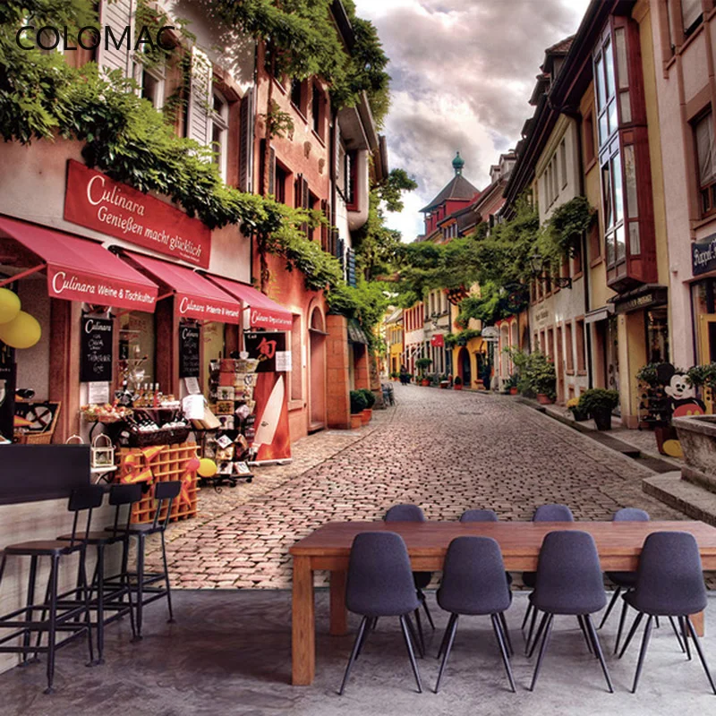 

Фон для гостиной в стиле ретро с изображением Кофейни