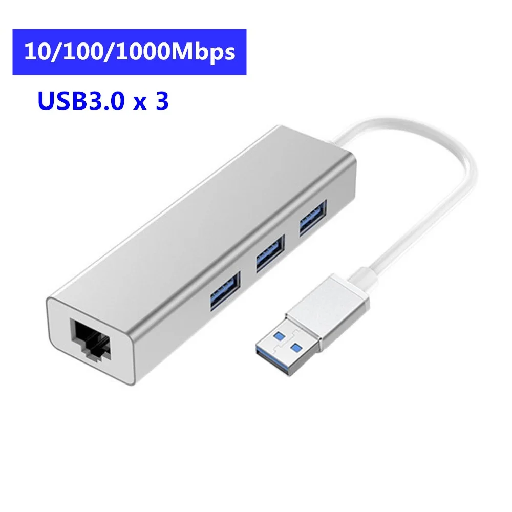 1000Mbps usb3.0 USB 3,0 концентратор USB3.1 type c для RJ45 Ethernet Lan концентратор адаптер Сетевая карта USB док-разветвитель для Macbook Windows surface 6 Pro - Цвет: 1000Mbps usb3.0