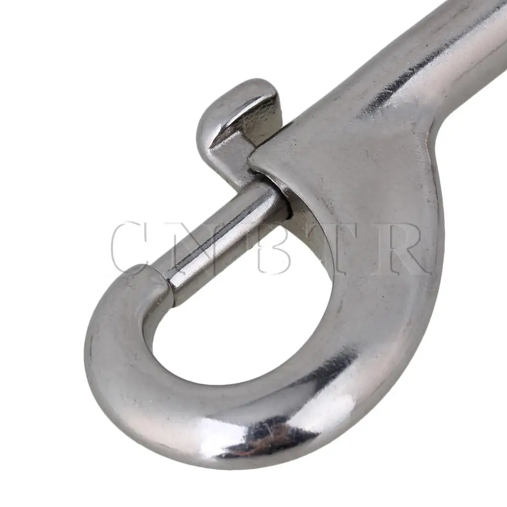 CNBTR 5 шт. 304 нержавеющая сталь карабин круглый глаз брелок зажим 115 мм