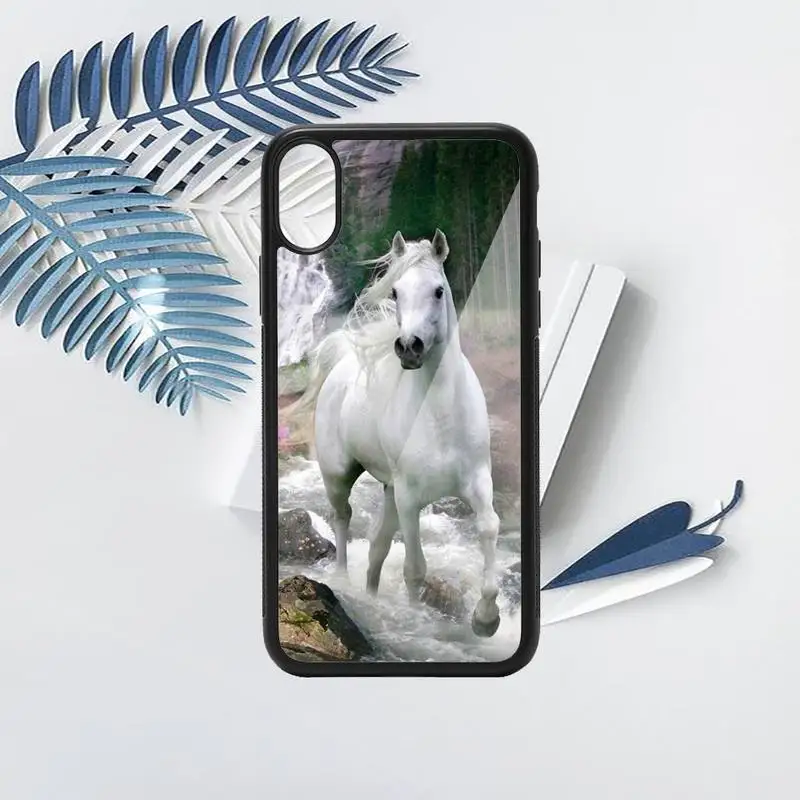 

Running horse art pattern Phone Case PC for iPhone 11 12 pro XS MAX 8 7 6 6S Plus X 5S SE 2020 XR luxury deisgn shell funda