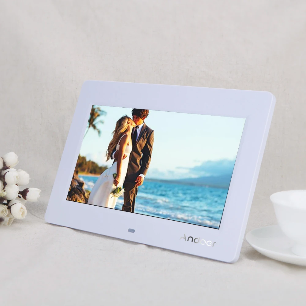 10 ''HD Ультратонкая цифровая фоторамка TFT LCD 1024*600 часы MP3 MP4 киноплеер с