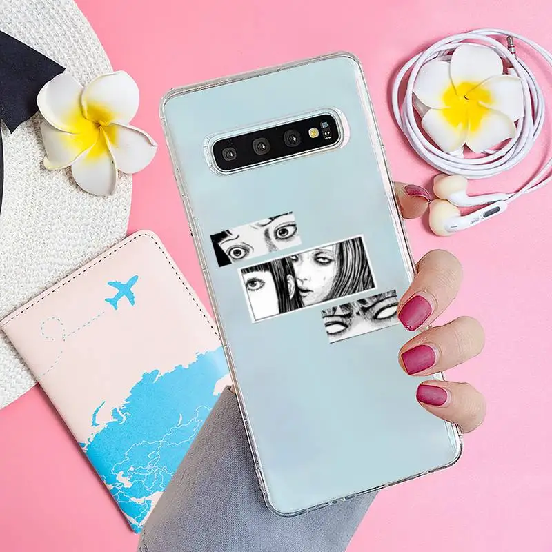 

Junji Ito Collection Horror Phone Case Transparent for Samsung A71 S9 10 20 HUAWEI p30 40 honor 10i 8x xiaomi note 8 Pro 10t 11