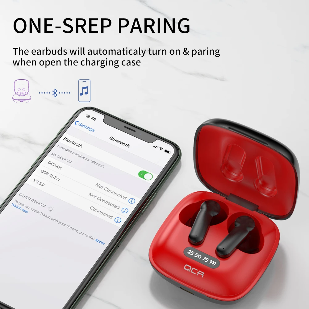 NBL 5 0 наушники вкладыши TWS Bluetooth Беспроводной глубокий бас светодиодный Мощность