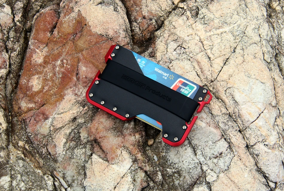 ZEEKER новые алюминиевые Rfid карты и Id Держатели маленькие мужские кошельки чехол Модный кожаный кошелек