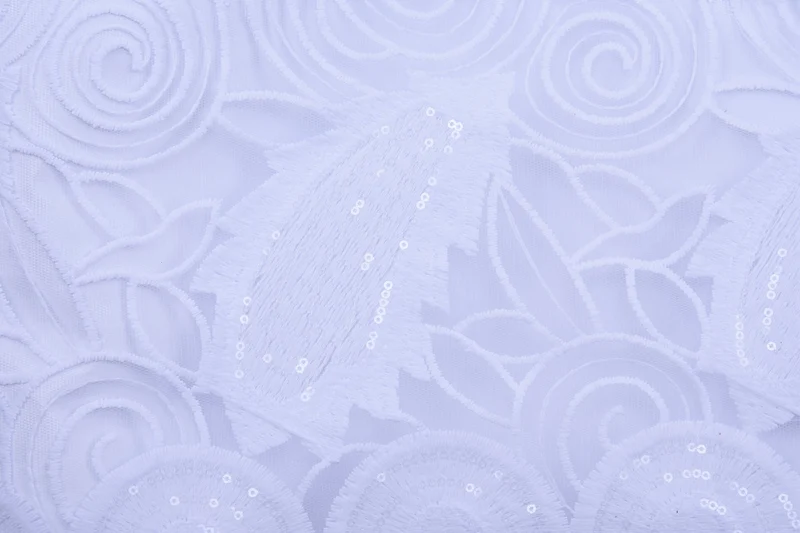New Design French Nigerian Sequins Lace fabric African tulle mesh 2020 High Quality Wedding Dress Party 5yards | Дом и сад
