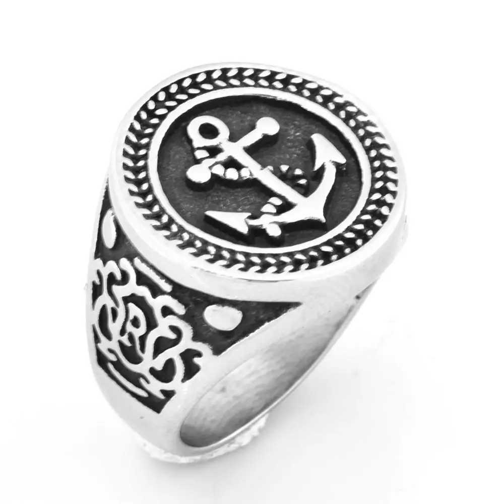 Fanssteel ювелирные изделия из нержавеющей стали Морской Якорь моряка моряное кольцо