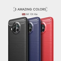soft cover full protection carbon fiber tpu silicone case phone for xiaomi 10t lite 10tpro poco c3 x3 nfc note 10lite back cover