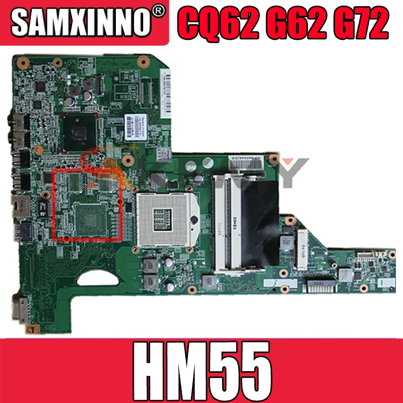 

Материнская плата AKemy для ноутбука HP Pavilion CQ62 G62 G72 01013Y000-600-G 615849-001 615849-501 HM55, материнская плата