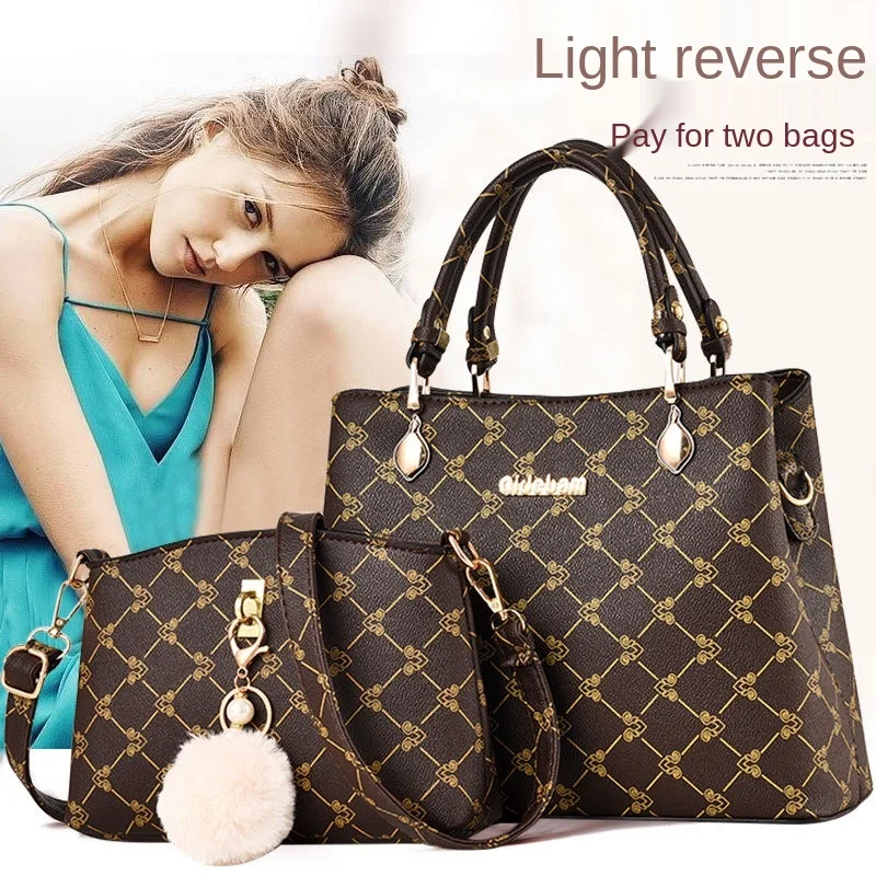 Bolsa de Mão para Mulheres Nova Moda Grande Capacidade Bolsa Temperamento Versátil um Ombro Mensageiro 2021